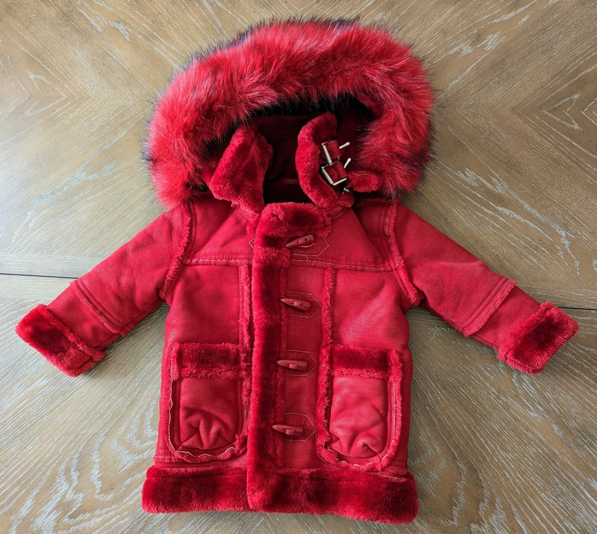 Jordan Craig JC Kids Denali Shearling Jacket Coat with Fur SIZE 2