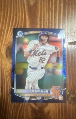 2025 Bowman - Chrome Prospects Carson Benge #BCP-108 Blue Reptilian Refractor...