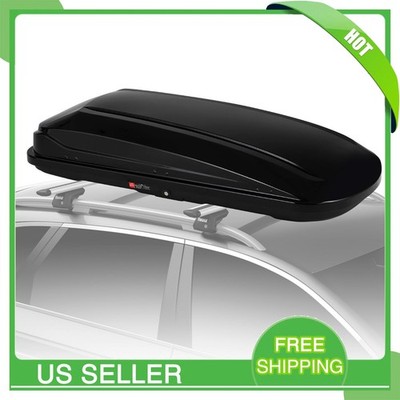 Rooftop Cargo Box Carrier, 17.66 Cubic Ft. Hard Shell Roof Rack Cargo Carrier