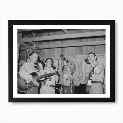 Cajun Orchestra For Fais Do Do Near Framed Wall Art Poster Canvas Print Picture