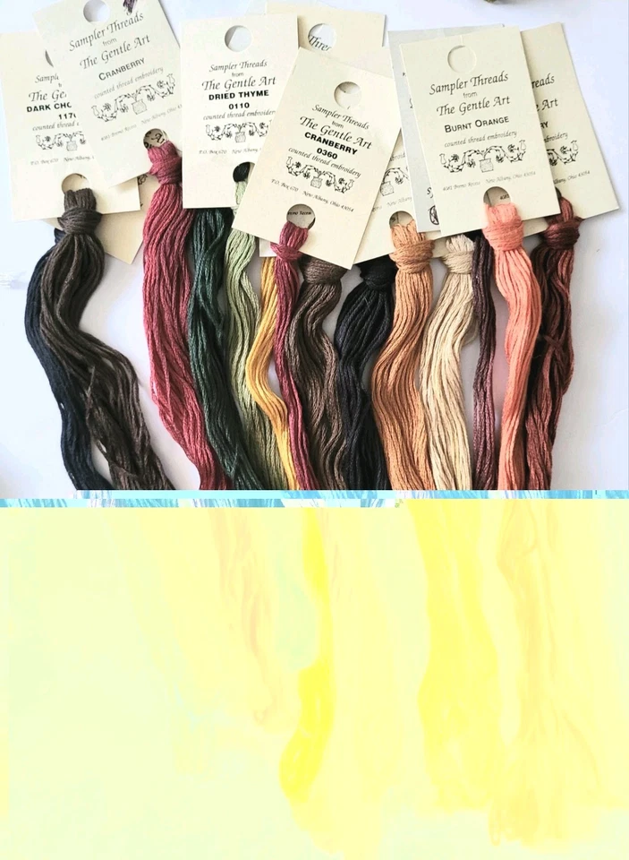 LOT OF 58 SKEINS FLOSS WEEKS DYE WORKS, SAMPLER THREADS, CRESCENT COLOURS, MORE - Image 2 of 4