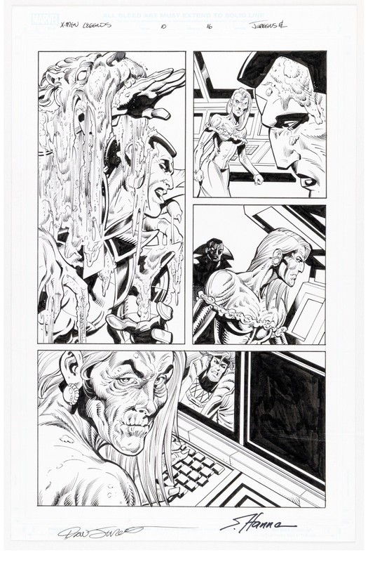 Dan Jurgens X-MEN LEGENDS 10 pg 16 MISTER SINISTER KILLS BEAST + GAMBIT
