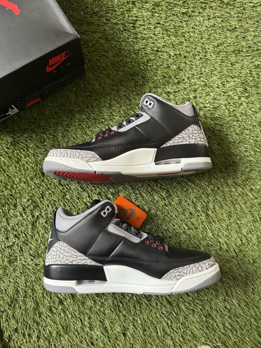 Size 9 - Air Jordan 3 Retro OG 2024 Black Cement for sale online