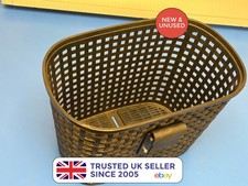 Electric Golf Buggy Front Basket Wicker Style Plast— Universal Hook-Over Fit A p