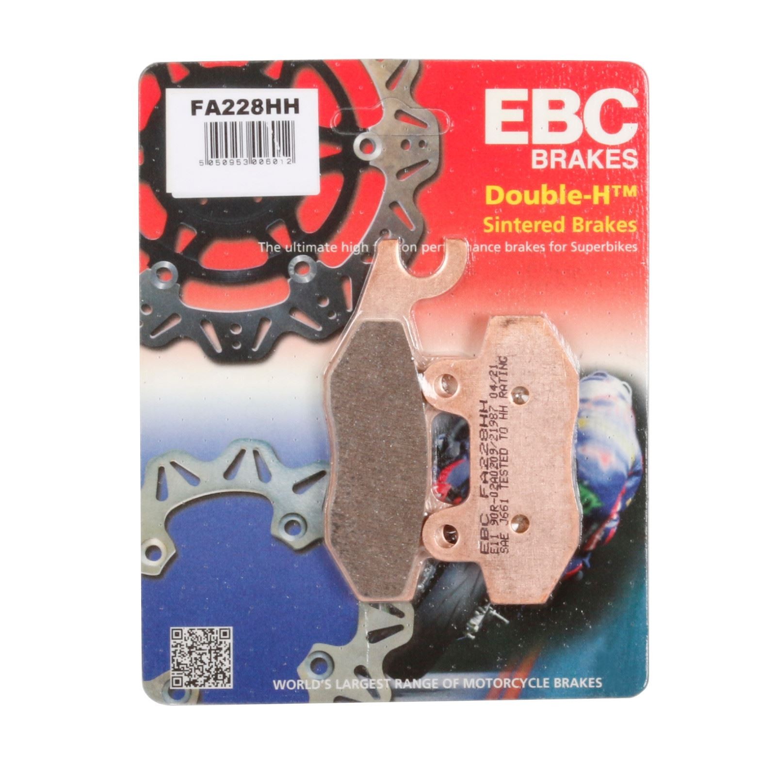 EBC FA228HH Sintered Brake Pads for SYM X-Pro 125 13-15