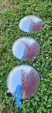 1940-1950 Dodge Poverty Hubcaps Dog Dish Center Caps Oem 3