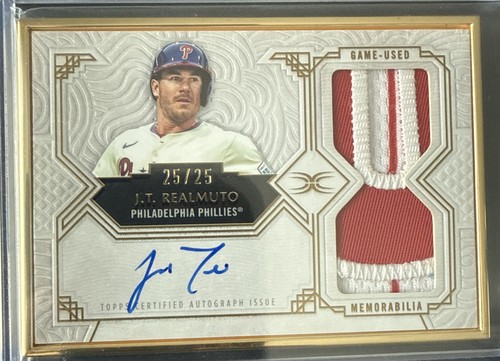 2025 Topps Definitive Collection J.T. Realmuto #FAPC-JT Framed AUTO Patch /25