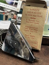 NOS 1940’s Safety Signalite Chevy Accessories Bomb Lowrider Kustom Lead Sled