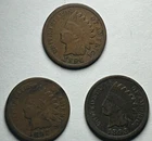 1892,1893,1894  Indian Head Cents/Penny.  (3 Coins).       UA152