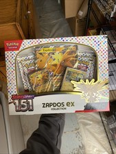 Pokemon TCG Scarlet Violet 151 Factory Sealed Zapdos Ex Collection Box