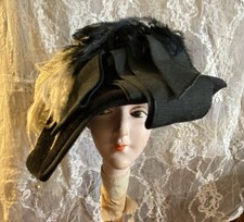 Antique 7  Finest Bonnet For Antique Or Early Doll Lot 10112