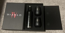 Diablo IV 4 Dev Team Termos y Copas de Vino Set Raro Promocional Nuevo