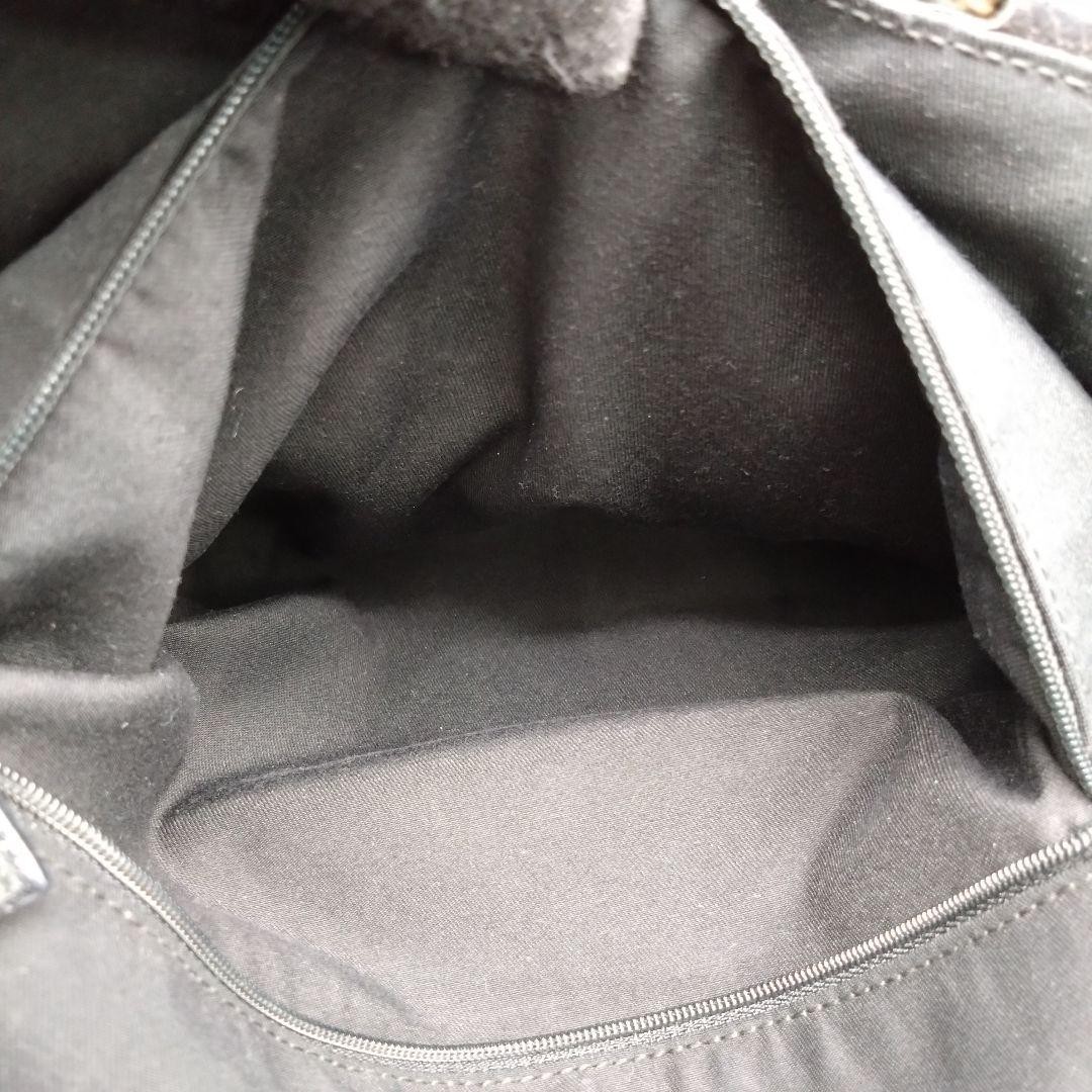 GUCCI GG Pattern Canvas Tote Bag 146247 A4 Size Black From Japan Authentic thumbnail 12