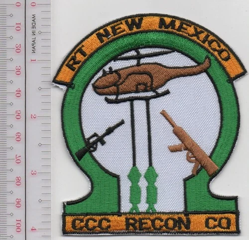 Us Army CCC Recon Team New Mexico Patch NO TARIFF