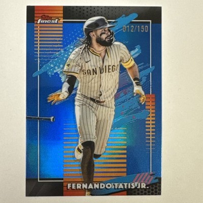 2026 Topps Finest #157 Fernando Tatis Jr-Blue Refractor /150 Padres