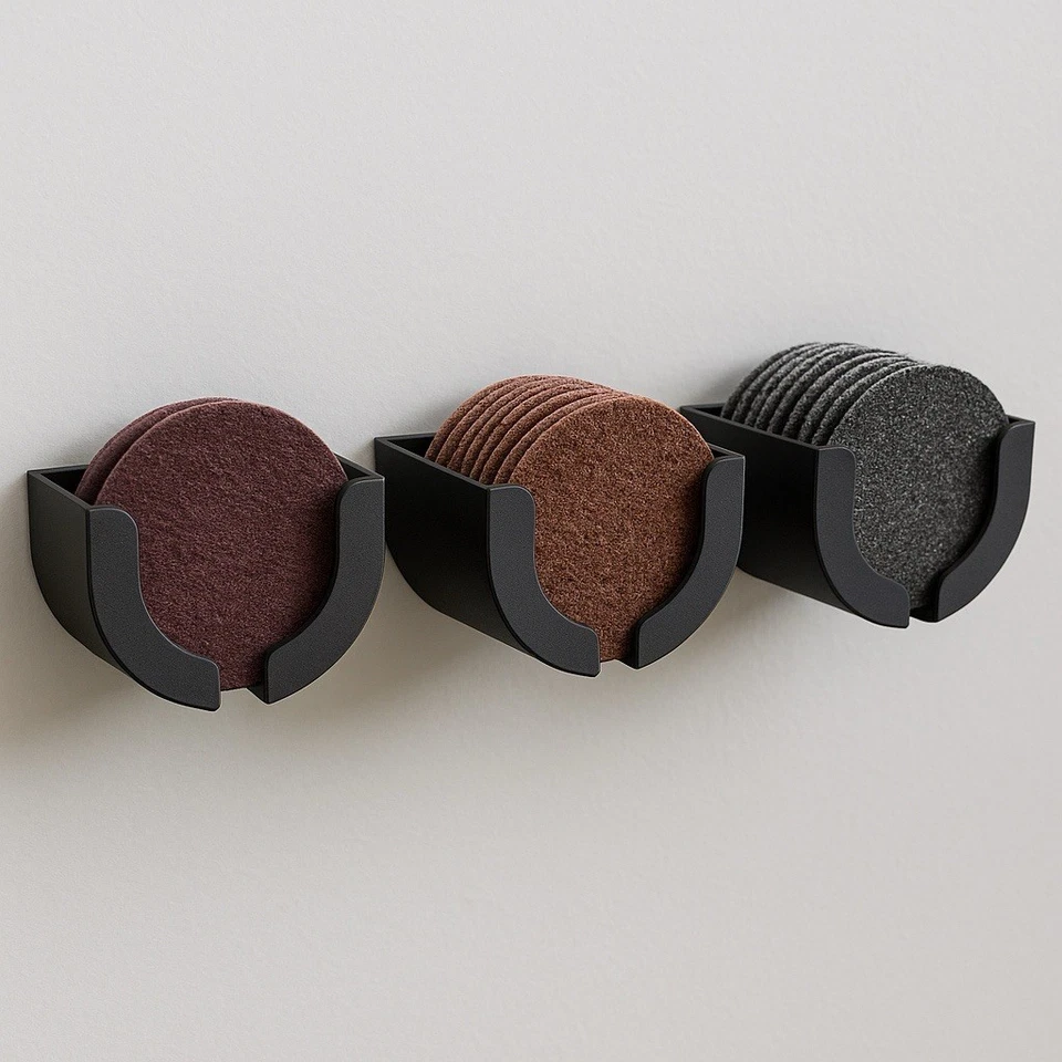 Suporte de parede moedor organizador de disco – rack de armazenamento garagem, van - Imagem 2 de 2