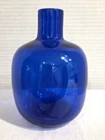 Vintage Blenko Handmade Sapphire/Cobalt Blue Art Glass Bud Vase Accent Retro