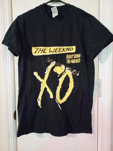 The Weeknd XO Beauty Behind the Madness Herren T-Shirt Small Schwarz Kurzarm.