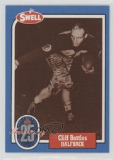 1988 Swell Football Greats Hall of Fame Cliff Battles #10 HOF 0q3