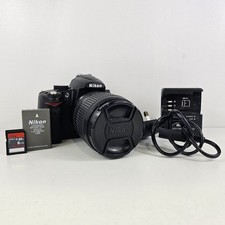 Nikon D5000 DSLR Camera Black 18-105mm Lens Charger Battery Tested