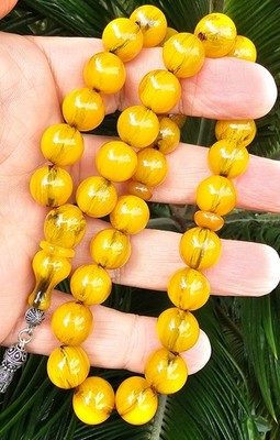 Amber Bakelite Prayer Worry Beads Baga Subha Tasbih Tasbeeh FATURAN