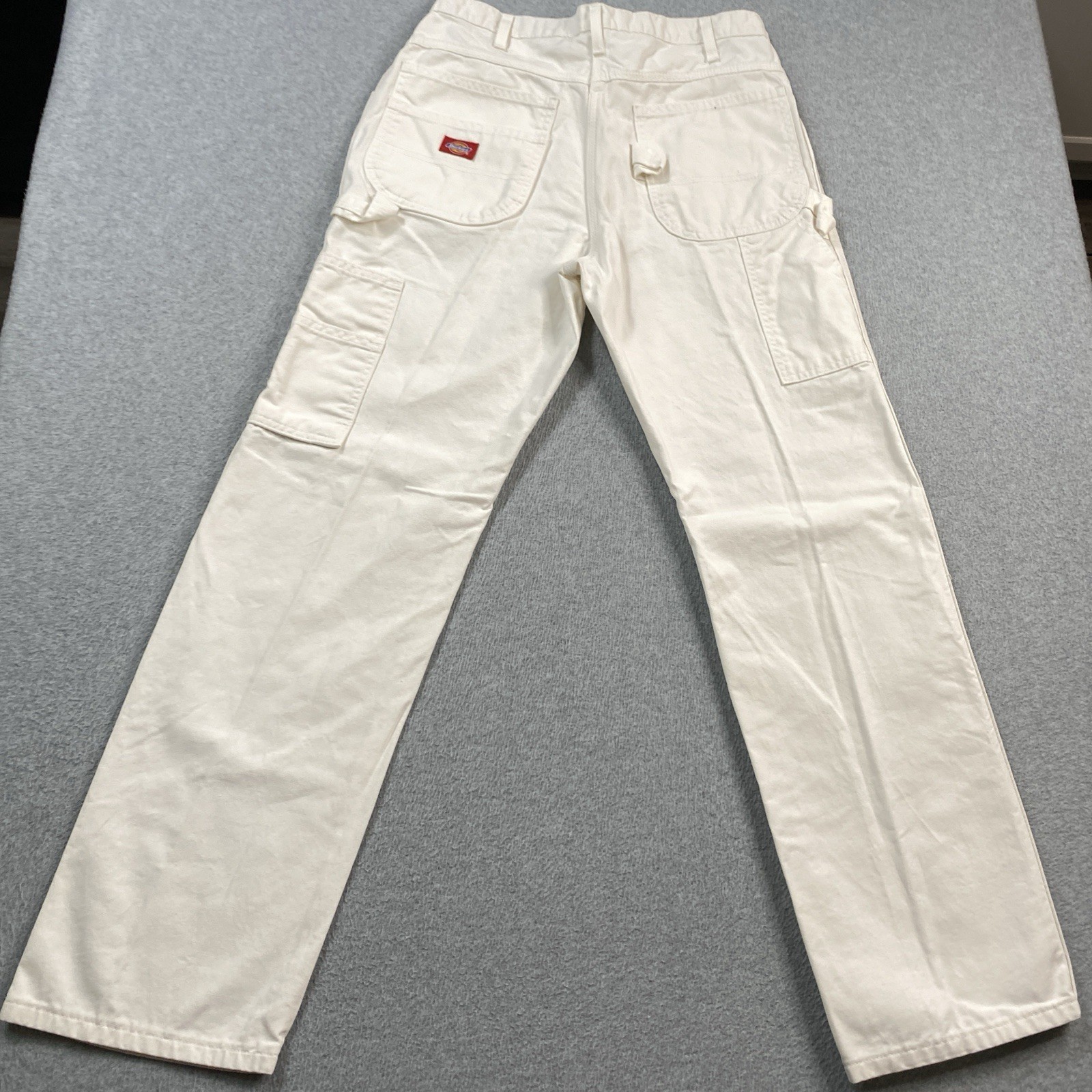 Dickies Carpenter Pants Mens 34x32 Fits 31x31* White Canvas Workwear Grunge *