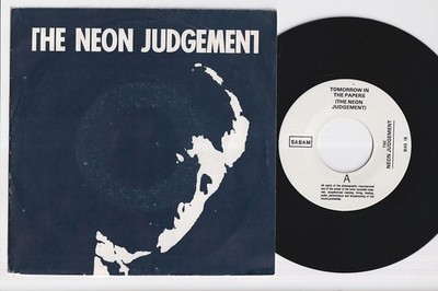 NEON JUDGEMENT * 1985 BELGIUM SYNTH BODY ELECTRO WAVE SYNTH 7'' 45 * Listen!