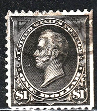 #276 US $1.00 BLACK TYPE 2 PERRY-USED-N/G-FINE