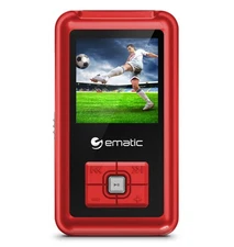 8GB MP3 Video Player with FM Tuner/Recorder and 1.5-inch Color Screen, Red