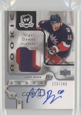 2006-07 Upper Deck The Cup Rookie 223/249 Nigel Dawes #143 Patch Auto 1e15