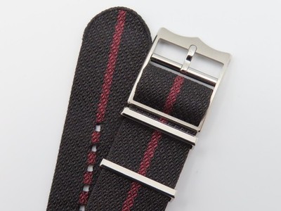Tudor One-Piece Fabric Strap 22mm Red Black Genuine - OEM