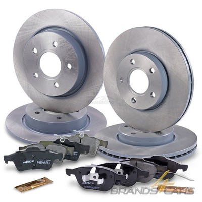 ATEC BREMSSCHEIBEN + BREMSBELÄGE VORNE + HINTEN FÜR FORD FOCUS 3 AB BJ 10