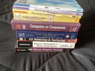 Morgan Kaufmann Lot of 9 Books, C++, Game Development,Modeling,A.I.