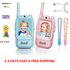 Kids Video Walkie Talkies, Long Range Toy Walkie Talkie Set for Children 3-12