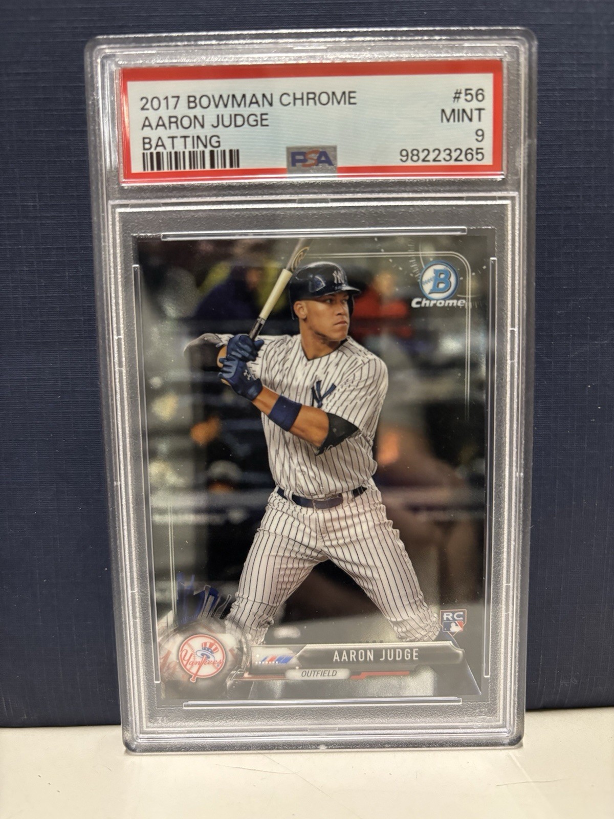 2017 Bowman Chrome - Aaron Judge #56 White Pinstripe Jersey (RC)