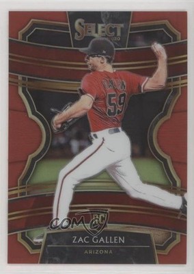 2020 Panini Select Red Prizm 133/199 Zac Gallen #54 Rookie RC 0a6