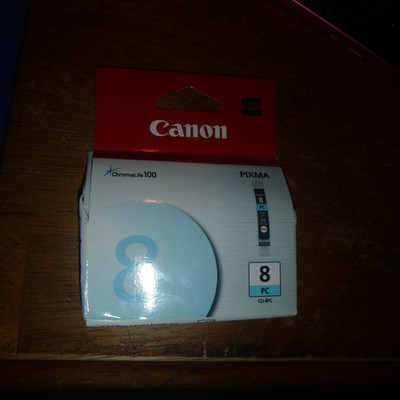Canon Pixma 8 PC CLI-8PC Photo Cyan ChromaLife 100 Ink Cartridge, NEW & Sealed
