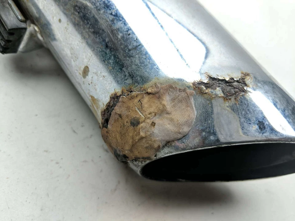 83 Honda CX650 C Custom Esquerdo Cabeçalho Cabeça Tubo Silenciador Slip On - Imagem 3 de 4