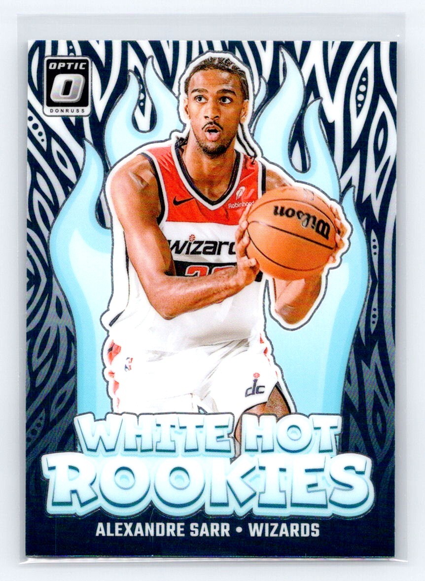 2024-25 Donruss Optic White Hot Rookies #14 Alexandre Sarr Washington Wizards