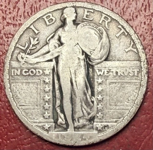1924 Standing Liberty Quarter. Free Shipping