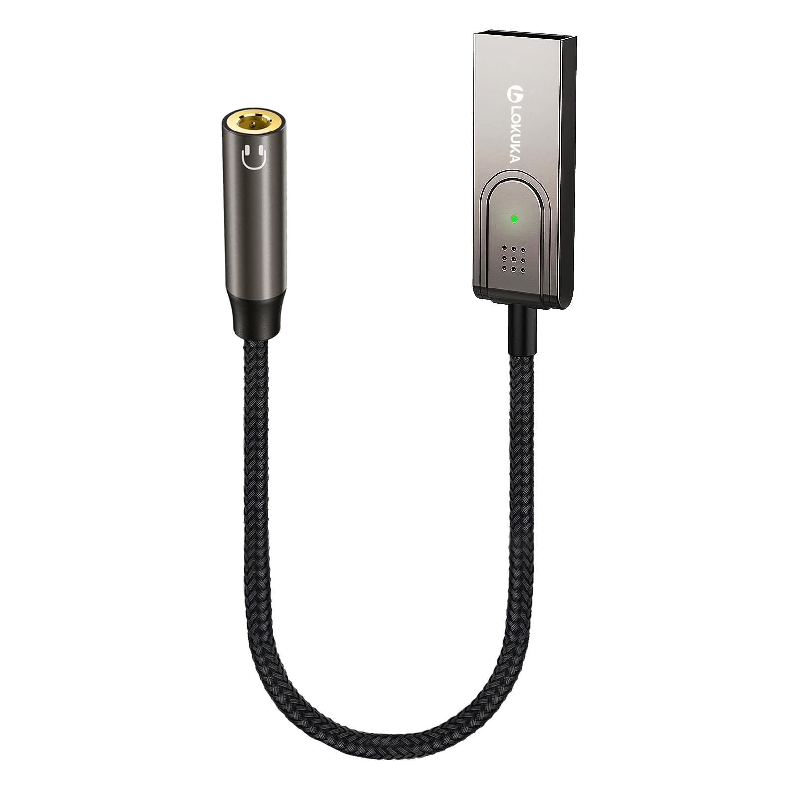 Bluetooth 5.3 to Aux Adapter for Car or Amp, USB to 3.5mm Female Bluetooth Re...