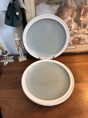 4 x Wedgwood of Etruria & Barlaston Wintergreen 10'' Speiseteller England 60er