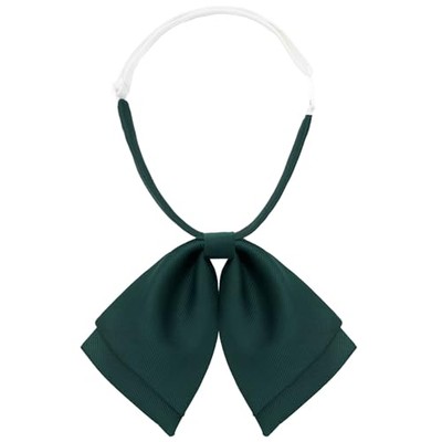 Bow Tie for Women Girls, Pre-Tied Bowtie Adjustable Bow Ties Solid Color Green