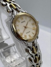 SEIKO EXCELINE Watch Two-Tone Roman Bracelet