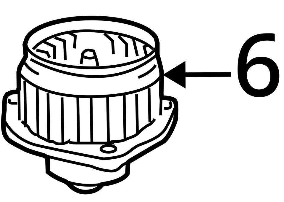 Motor de soplador compatible con 05-15 TACOMA 2019413 Foto 4 de 4
