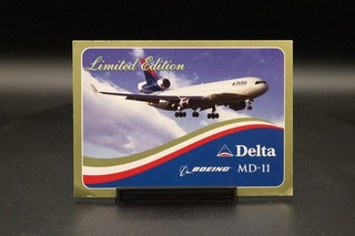 DELTA AIR LINES TRADING CARD #1 MD 11 ⭐️ALL PROCEEDS TO CHARITY!!!⭐️ NO RESERVE