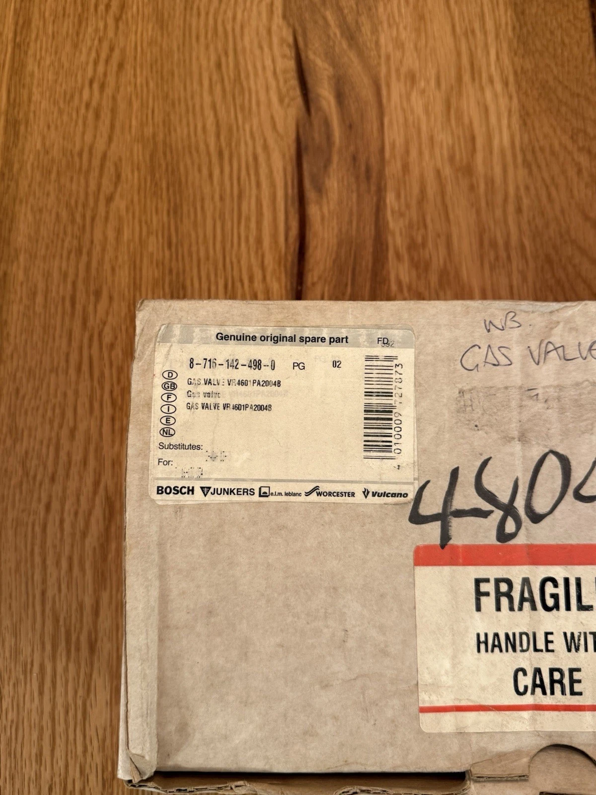 Worcester 87161424980 Highflow 3.5 RSF Gas Valve VR4601P A2004 - Brand New Boxed 2