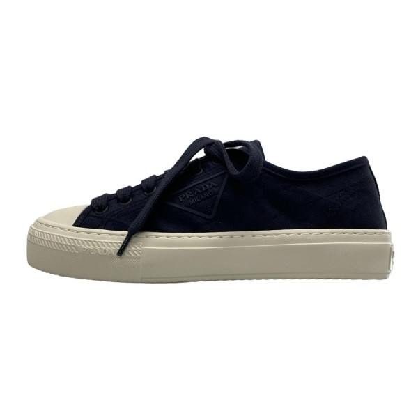 PRADA navy and white sneakers for women size 36 1/2 style 1E407N