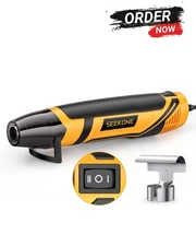 Mini Heat Gun, 350W 2-Temp Settings 500℉ & 842℉ (260℃-450℃) Fast Heat Hot Air...