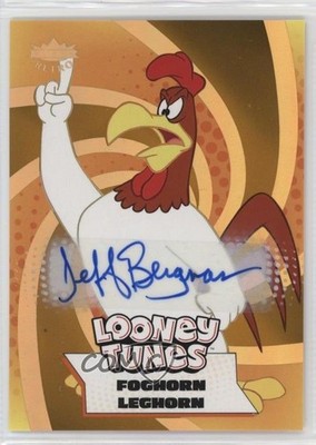 2024 Fleer Retro Looney Tunes Gold 14/25 Jeff Bergman Foghorn Leghorn Auto e8i